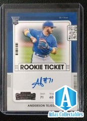 2021 Panini Contenders Rookie Ticket Auto RC Anderson Tejeda